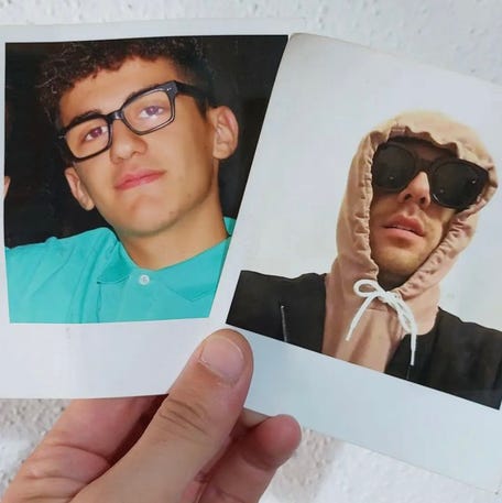 Pictures of Matteo Pintor, left, and Francesco Pintor. The brothers died in a Christmas Day vehicle crash in Sardinia, Italy.