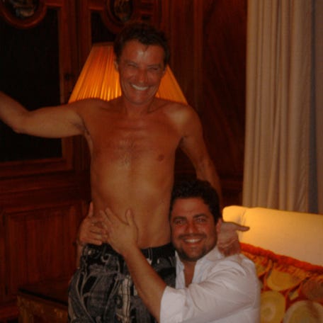 American film director Brett Ratner poses with Jean-Luc Brunel in an undated photograph released by the Department of Justice in Washington, D.C., U.S., on December 19, 2025 as part of a new trove of documents from its investigations into the late financier and convicted sex offender Jeffrey Epstein. Images were released without locations, dates or context.