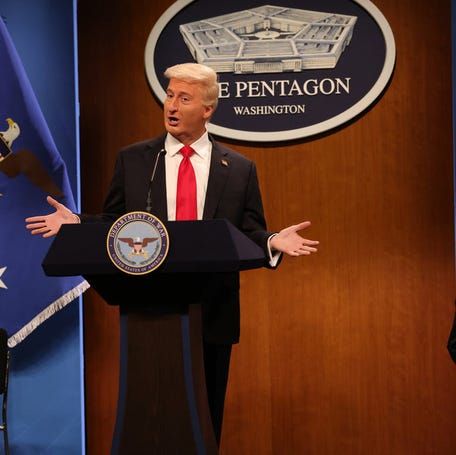 James Austin Johnson as President Donald Trump on "SNL" on Dec. 6, 2025.