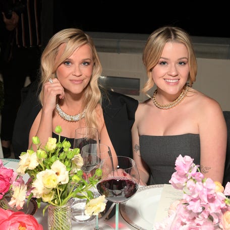 Reese Witherspoon and Ava Phillippe attend the Tiffany & Co. Celebration of the launch of Blue Book 2024 at The Beverly Estate on April 25, 2024, in Beverly Hills, California.
