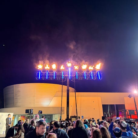 Chabad of Burbank organized a public Hanukkah celebration in Burbank, California on Sunday, Dec. 21.