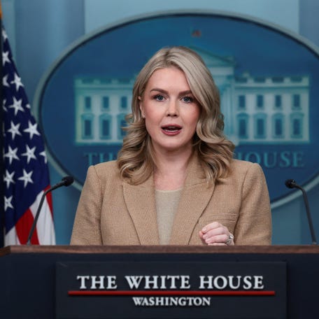 White House Press Secretary Karoline Leavitt holds a press briefing at the White House, in Washington, D.C., U.S., December 1, 2025.