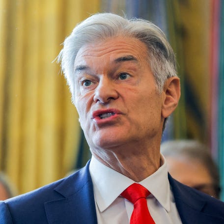 Dr. Mehmet Oz, administrator of the Centers for Medicare & Medicaid Services, speaks in the Oval Office of the White House in Washington, DC, on Dec. 18, 2025.