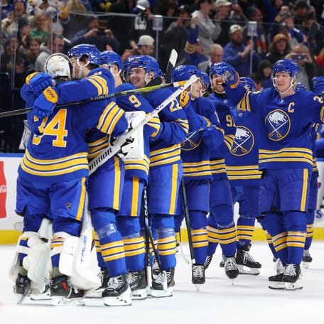 The Buffalo Sabres have been celebrating a lot of victories recently.