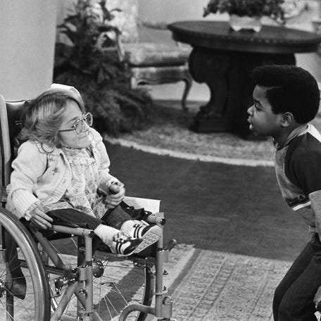 Melanie Watson as Kathy Gordon and Gary Coleman as Arnold Jackson in 'Diff'rent Strokes.'
