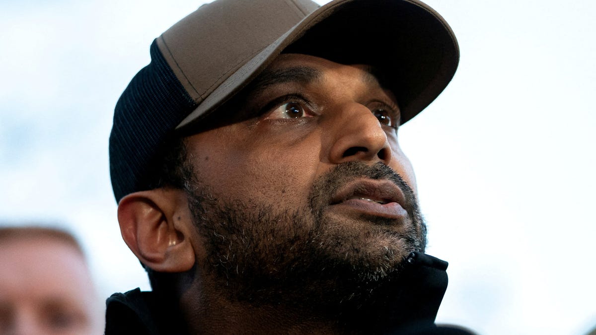 FBI Director Kash Patel speaks during a press conference after two National Guard members were shot near the White House in Washington, D.C., U.S., Nov. 26, 2025.