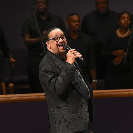 Richard Smallwood performs during an Evening with Richard Smallwood and Yolanda Adams benefiting The National Museum Of African American Music at Mt. Zion Baptist Church on Sept. 17, 2017, in Whites Creek, Tenn.