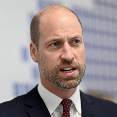 Prince William speaks during a visit at the semiconductor manufacturer SPTS ahead of the Wales Investment Summit in Newport, Wales, on Dec. 1, 2025.