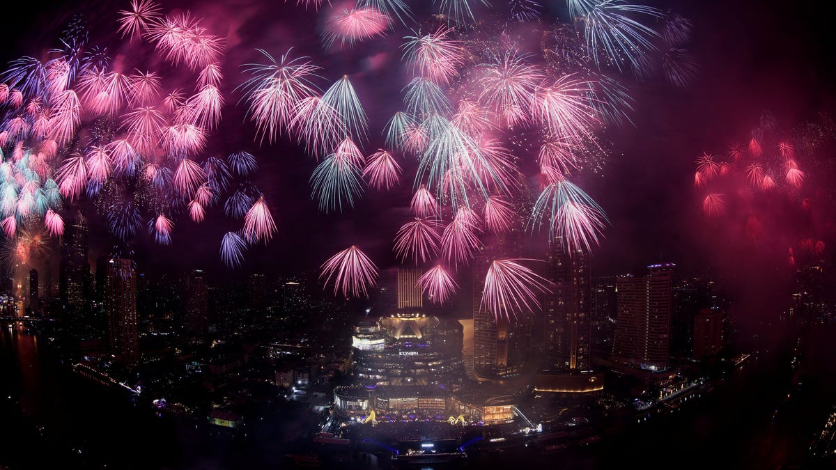 New Year Thailand Fireworks