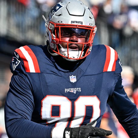 Christian Barmore before a game in November.