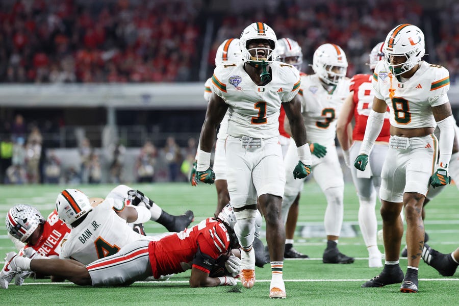 Miami makes CFP title case after Cotton Bowl upset of Ohio State: 'This is our moment'