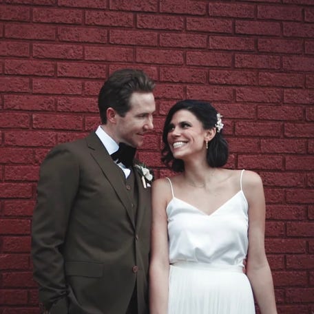 Spencer and Monique Tepe of Columbus, Ohio, are pictured on their wedding day on Jan. 31, 2021. Their bodies were found in their home on Dec. 30, 2025, about a month shy of their fifth anniversary.