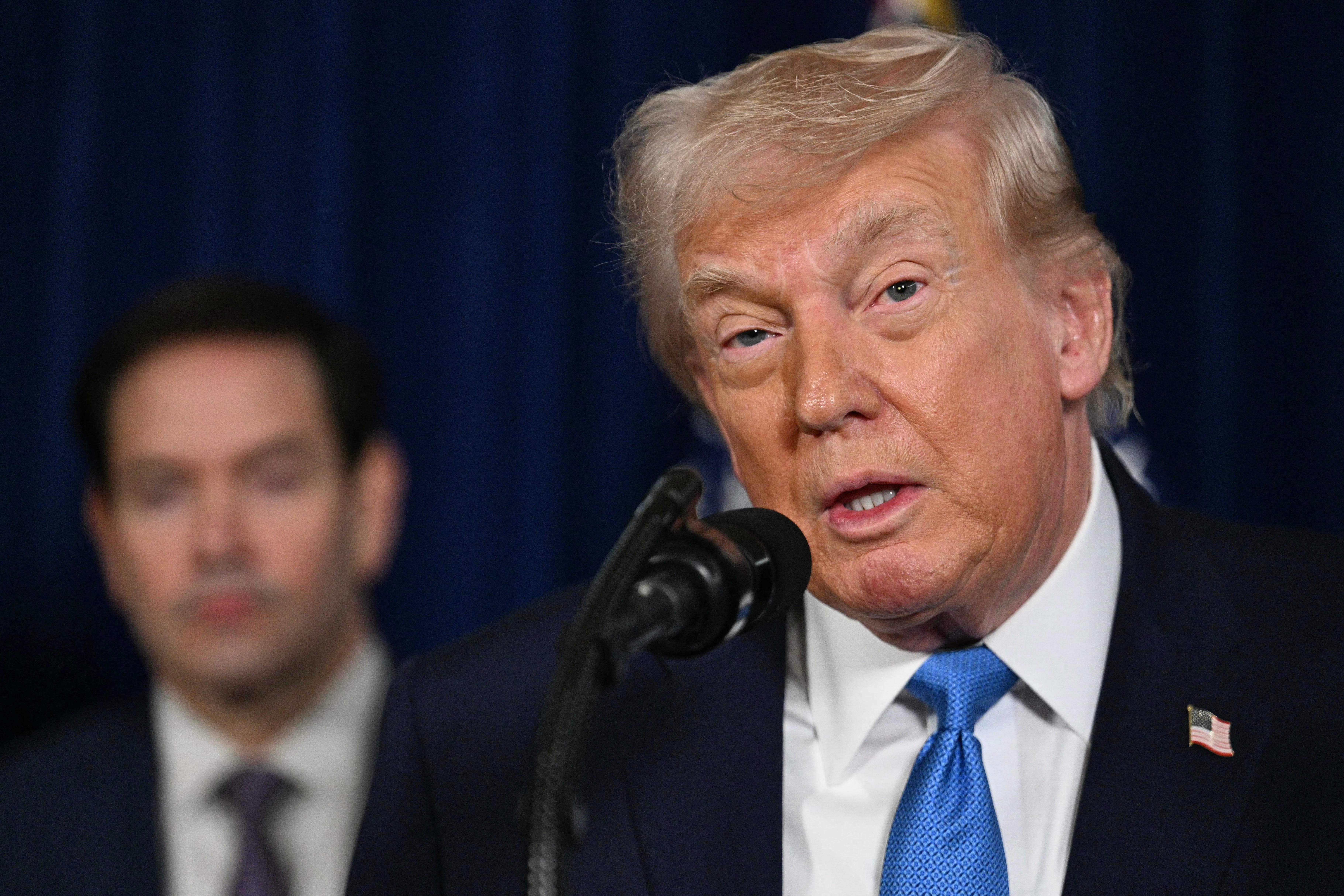 Trump said Venezuelan leader Nicolás Maduro and his wife were \