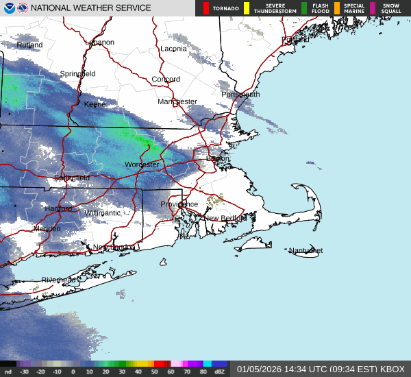 Image for How much snow is headed to Brockton today? See weather forecast
