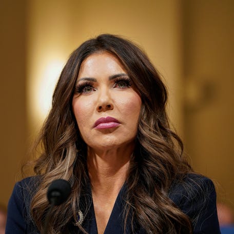 U.S. Homeland Security Secretary Kristi Noem attends a House Homeland Security hearing entitled "Worldwide Threats to the Homeland," on Capitol Hill in Washington, D.C., U.S. December 11, 2025.