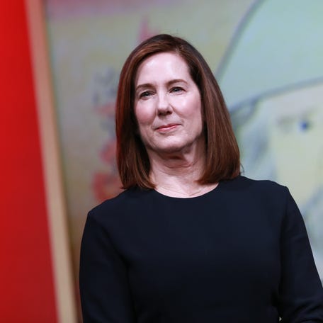 Kathleen Kennedy attends the "Star Wars: The Last Jedi" press conference on Dec. 7, 2017 in Tokyo, Japan.