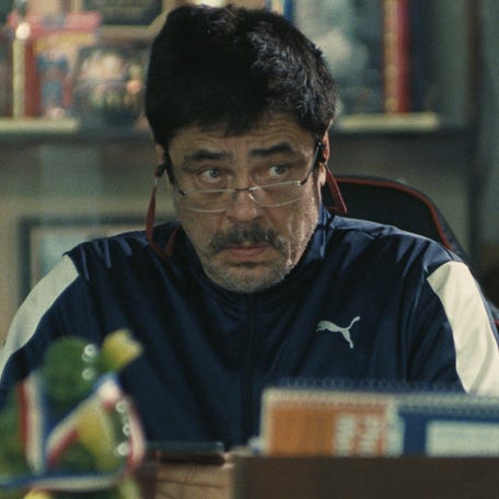 Benicio del Toro in "One Battle After Another."