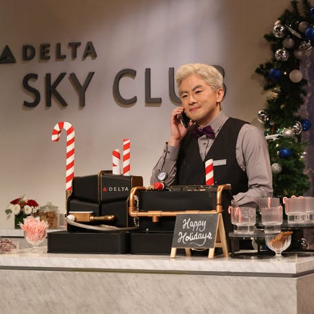 Bowen Yang on "Saturday Night Live" on Dec. 20, 2025.