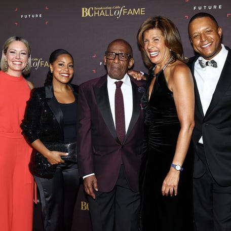 The faces of "Today": Dylan Dreyer, far left, Sheinelle Jones, Al Roker, Hoda Kotb and Craig Melvin attend the Broadcasting + Cable Hall Of Fame Gala on May 3, 2023 in New York City.