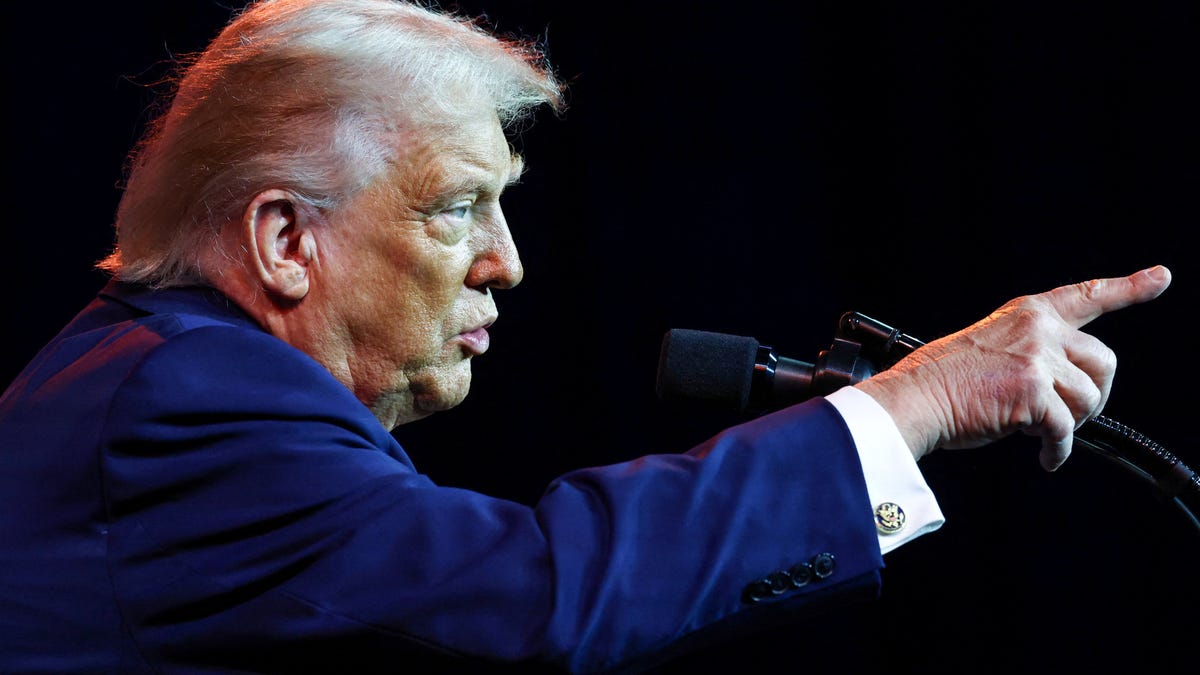 President Donald Trump addresses House Republicans in Washington, DC, on Jan. 6, 2026.