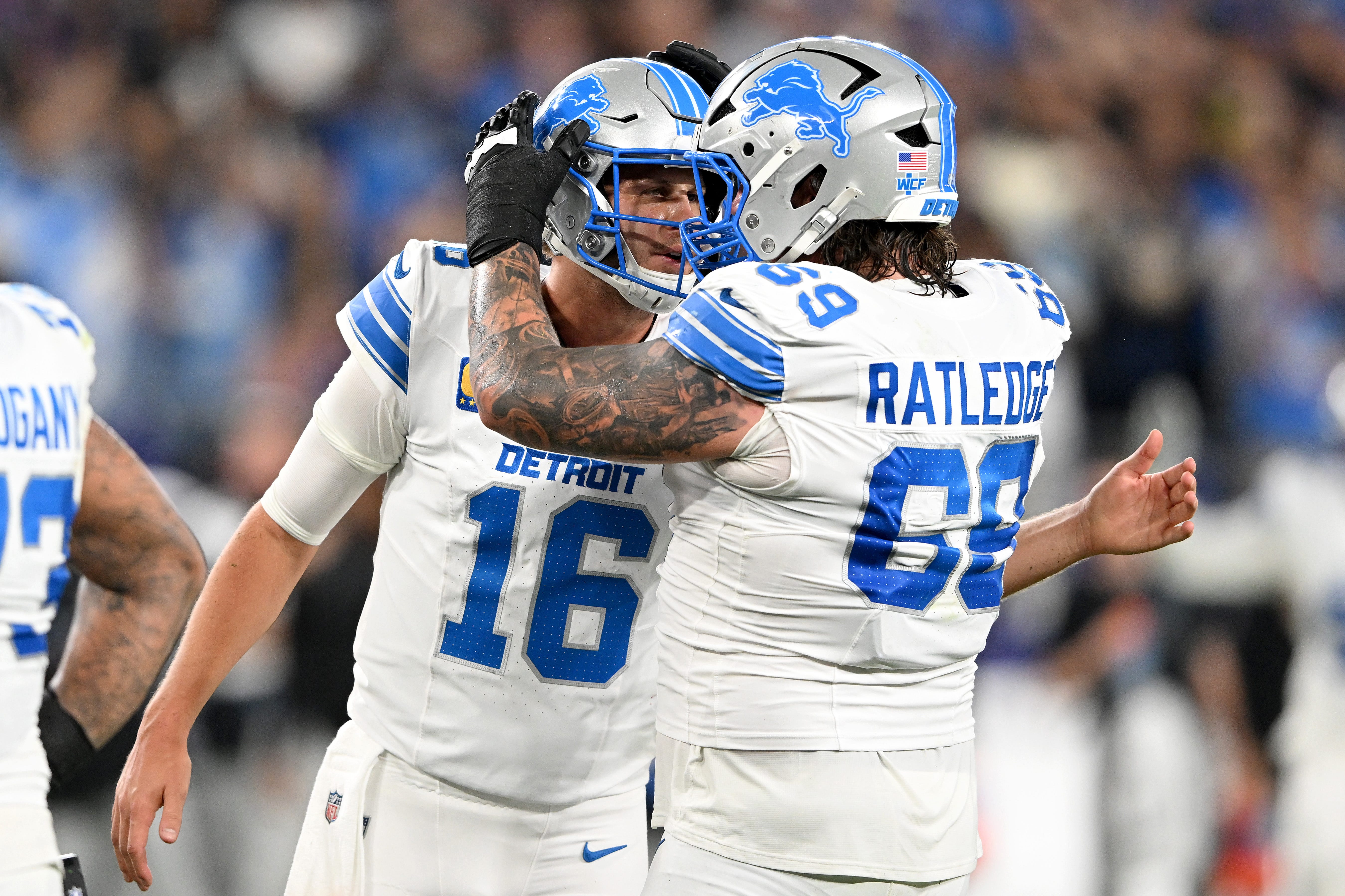 Lions' Tate Ratledge had near-perfect Week 18 performance vs. Bears