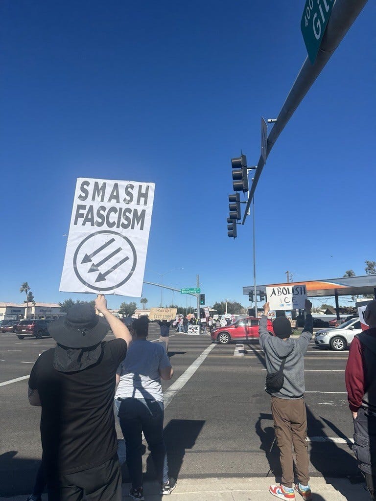 The protests were peaceful gatherings with nonviolent action, organizers said.