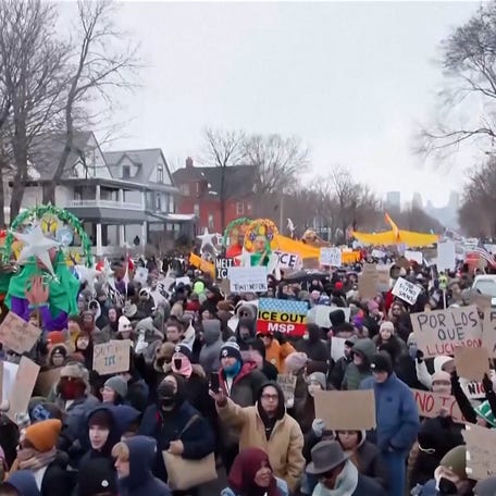 Minnesota residents rally after ICE officer fatally shoots Renee Good, condemning ICE's actions in the state.