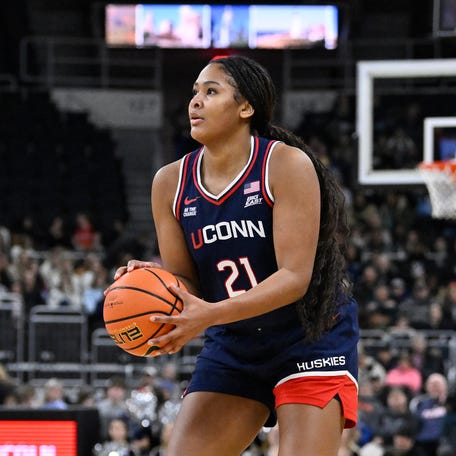 UConn forward Sarah Strong has led the Huskies to an undefeated season.