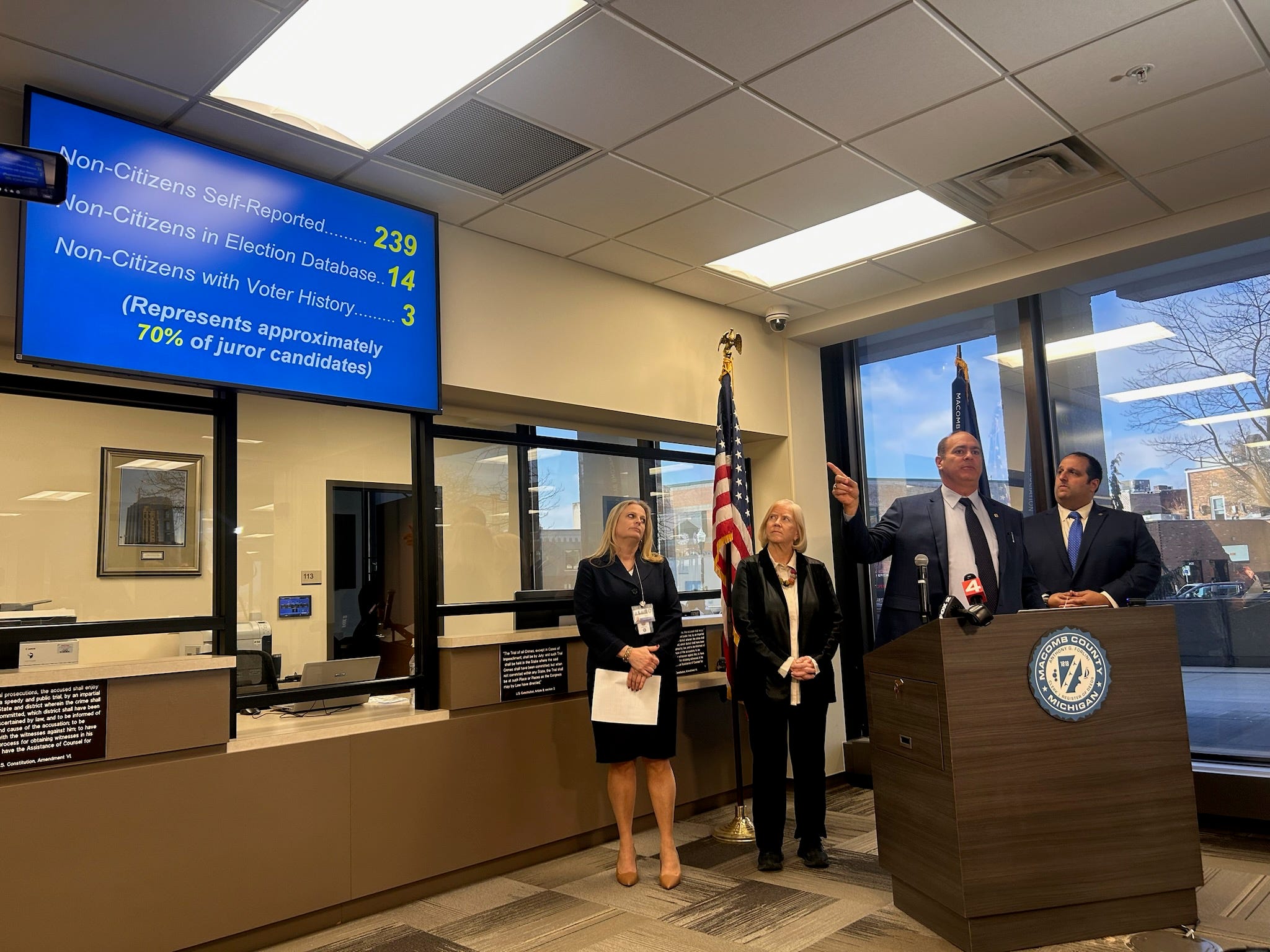 Macomb County Clerk/Register of Deeds Anthony Forlini said the numbers were from a four-month period from Sept. 5 through Jan. 8.