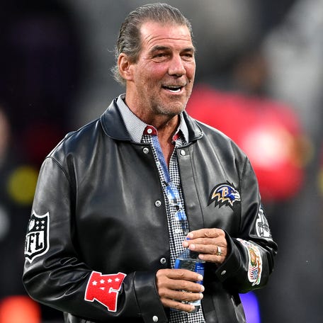 BALTIMORE, MARYLAND - SEPTEMBER 22: Owner Steve Bisciotti of the Baltimore Ravens looks on before the game against the Detroit Lions at M&T Bank Stadium on September 22, 2025 in Baltimore, Maryland. (Photo by Greg Fiume/Getty Images)