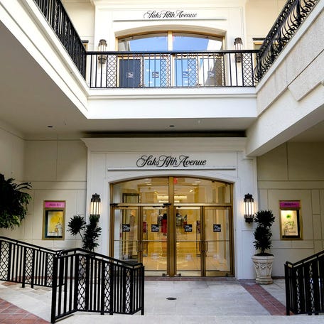 Saks Fifth Avenue on worth Avenue in Palm Beach. The store closed in April 2025.
