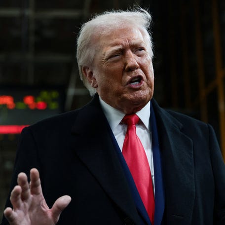 U.S. President Donald Trump visits a Ford production center in Dearborn, Michigan, U.S., January 13, 2026. REUTERS/Evelyn Hockstein