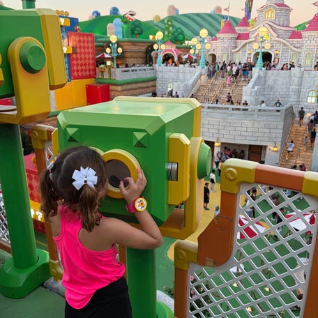 Nikki and Alain Daou took their daughter to Universal Epic Universe for her birthday.