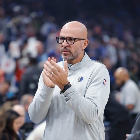 Dallas Mavericks head coach Jason Kidd before the start of a December game.