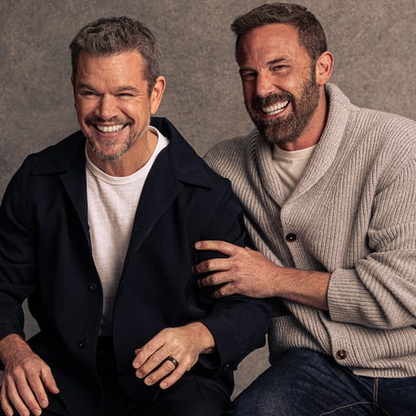 Matt Damon, left, and Ben Affleck have co-starred in films including "Dogma," "School Ties" and "Good Will Hunting."