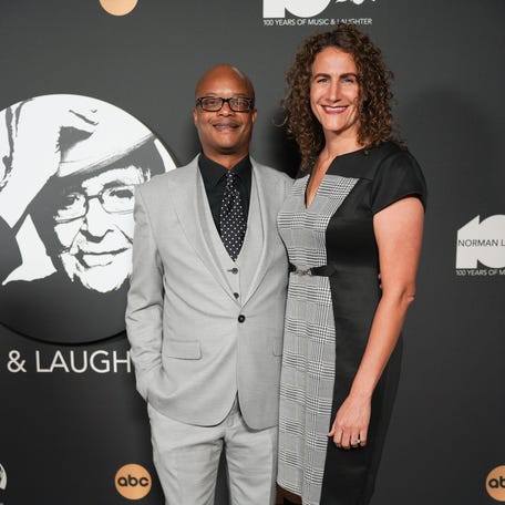 Actor Todd Bridges and his wife Bettijo B. Hirschi attend a celebration, "Norman Lear: 100 Years of Music and Laughter," in September 2022.