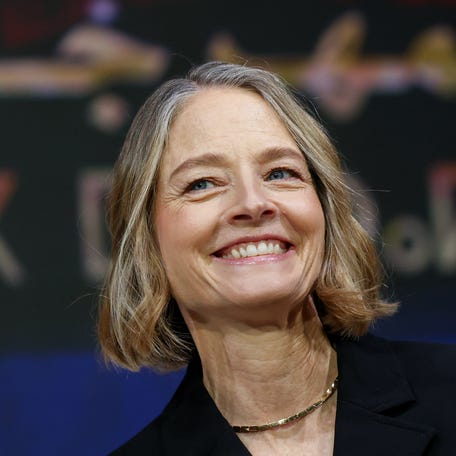 Jodie Foster attends the 'Conversation with Jodie Foster' during day three of the 22nd Marrakech International Film Festival on Nov. 30, 2025, in Marrakech, Morocco.