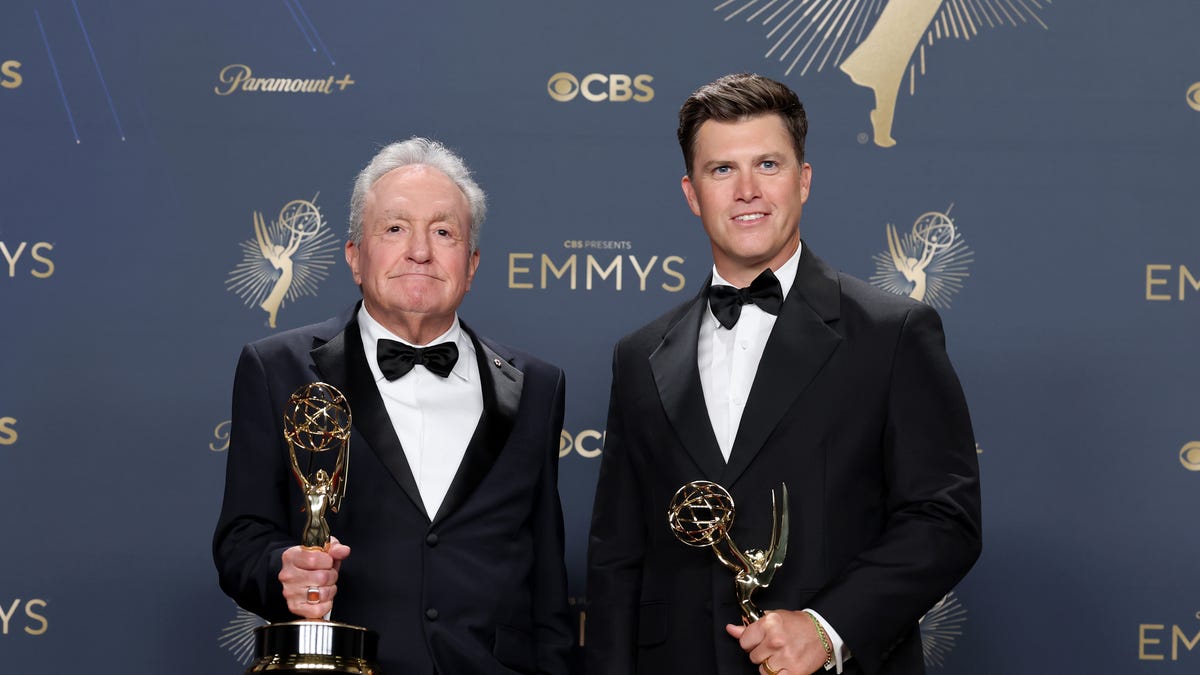 Cast performing a live SNL sketch