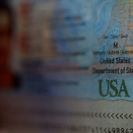 A U.S. passport on November 06, 2025 in San Anselmo, California.