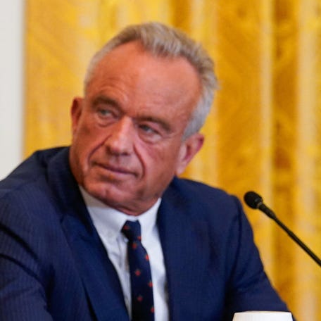 President Donald Trump and Health and Human Services Secretary Robert F. Kennedy Jr. at the White House in Washington, DC, on Jan. 16, 2026.
