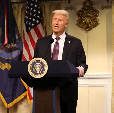 James Austin Johnson as Donald Trump on "Saturday Night Live" on Jan. 17, 2026.