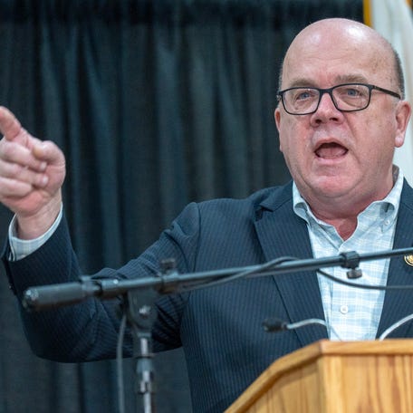U.S. Rep. James P. McGovern speaks during the 41st annual Worcester County Community Breakfast honoring Rev. Dr. Martin Luther King Jr. Jan. 19 at Assumption University.