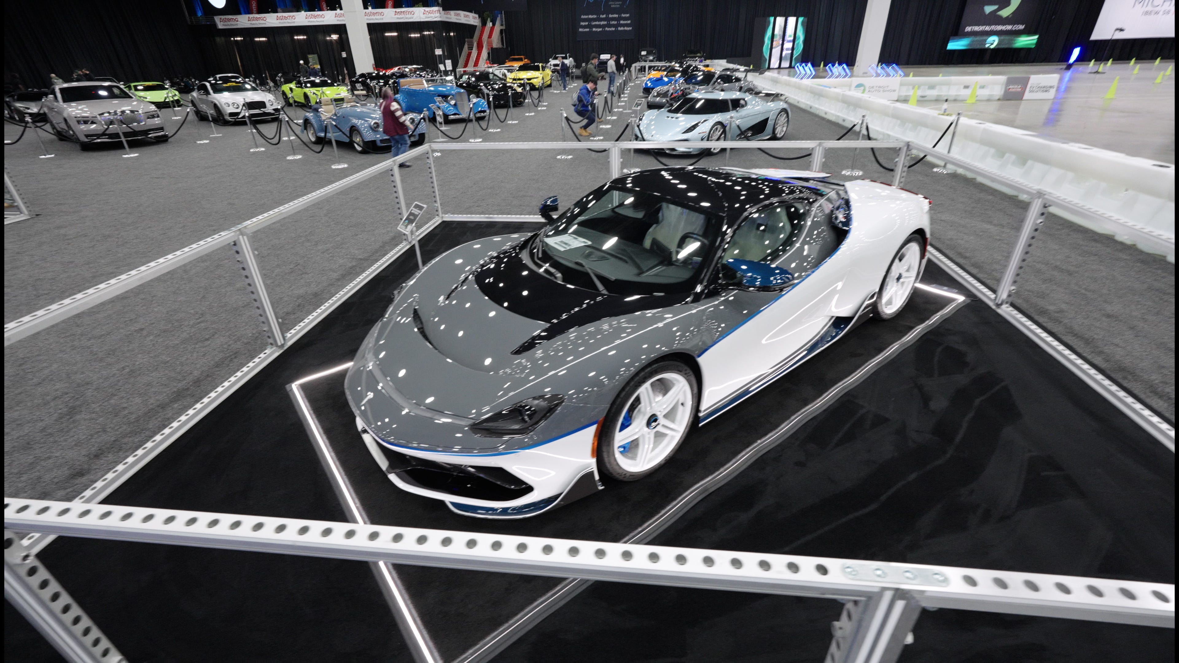 The 2024 Pininfarina Battista is the most powerful car at Huntington Place with 1,900 hp. Learn more about the car and the automaker in this video.