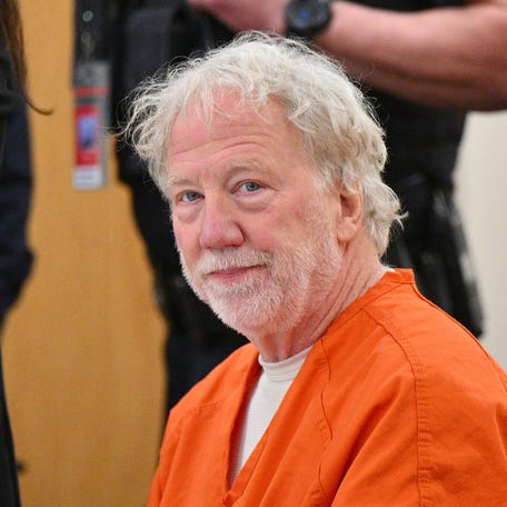 Director and actor Timothy Busfield appears for a pretrial detention hearing in Bernalillo County's Second District Judicial Court on Jan. 20, 2026, in Albuquerque. Prosecutors have charged Busfield with two counts of criminal sexual contact of a minor and one count of child abuse.