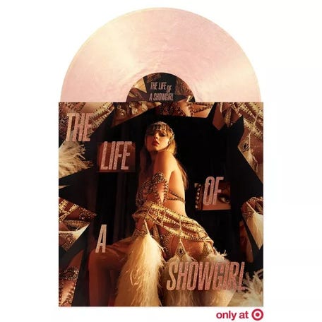 Taylor Swift - The Life of a Showgirl: The Crowd is Your King Edition (Summertime Spritz Pink Shimmer Vinyl, Target Exclusive)