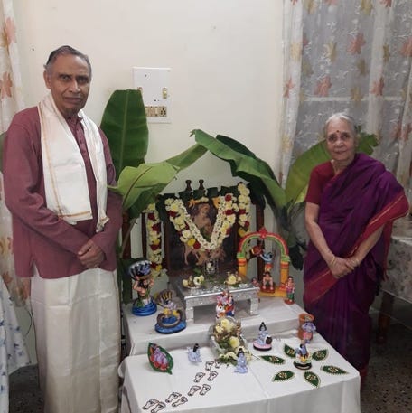 Tej Pillai cared for her parents, Dr. T. A Ramanujachar and Leela Ramanujachar, who live in India, while living in Seattle with her own family. She flew to India every four months over the span of seven years.