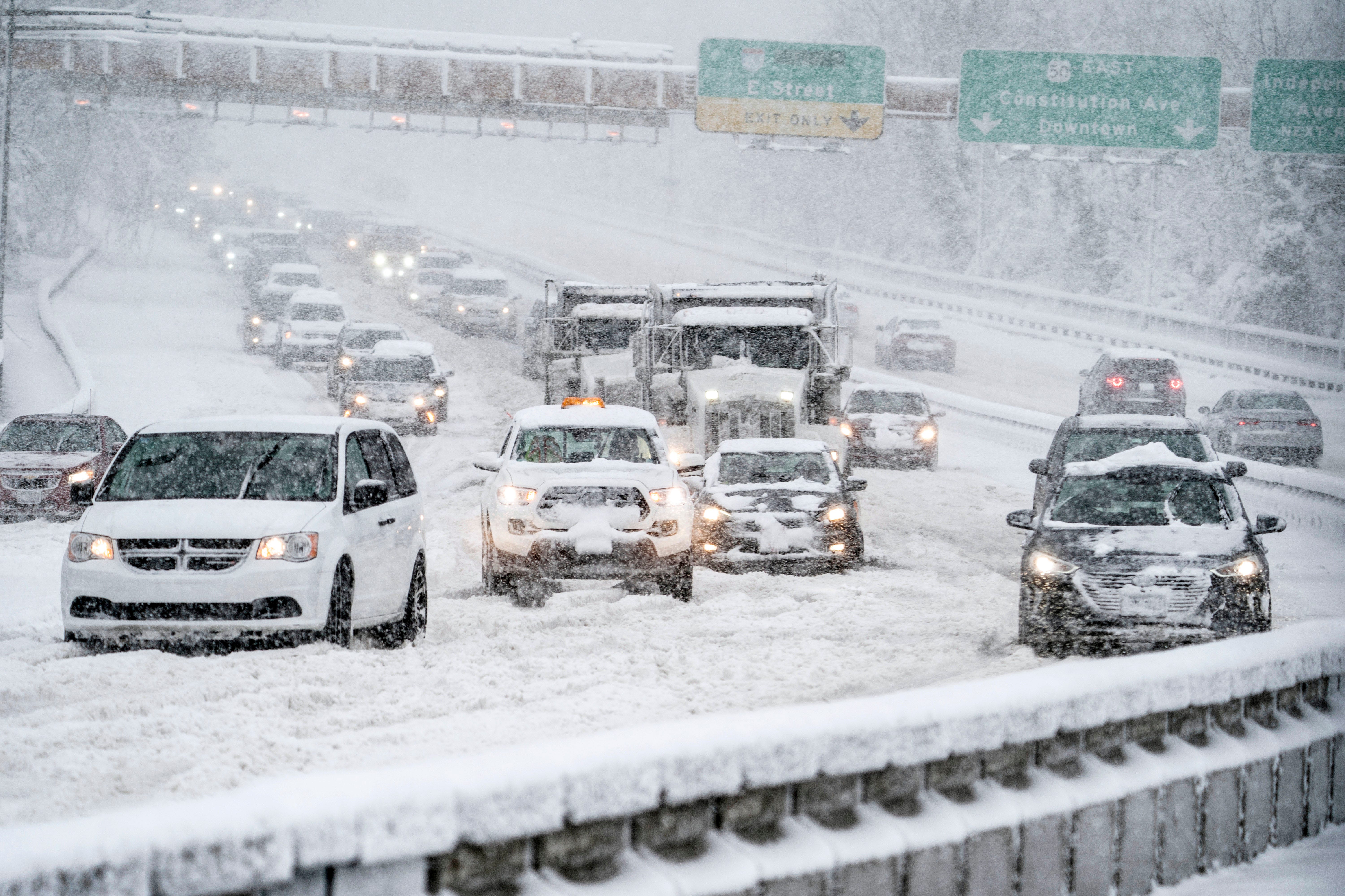 Over 130 million people were under weather alerts for snow, sleet and freezing rain, according to the National Weather Service.