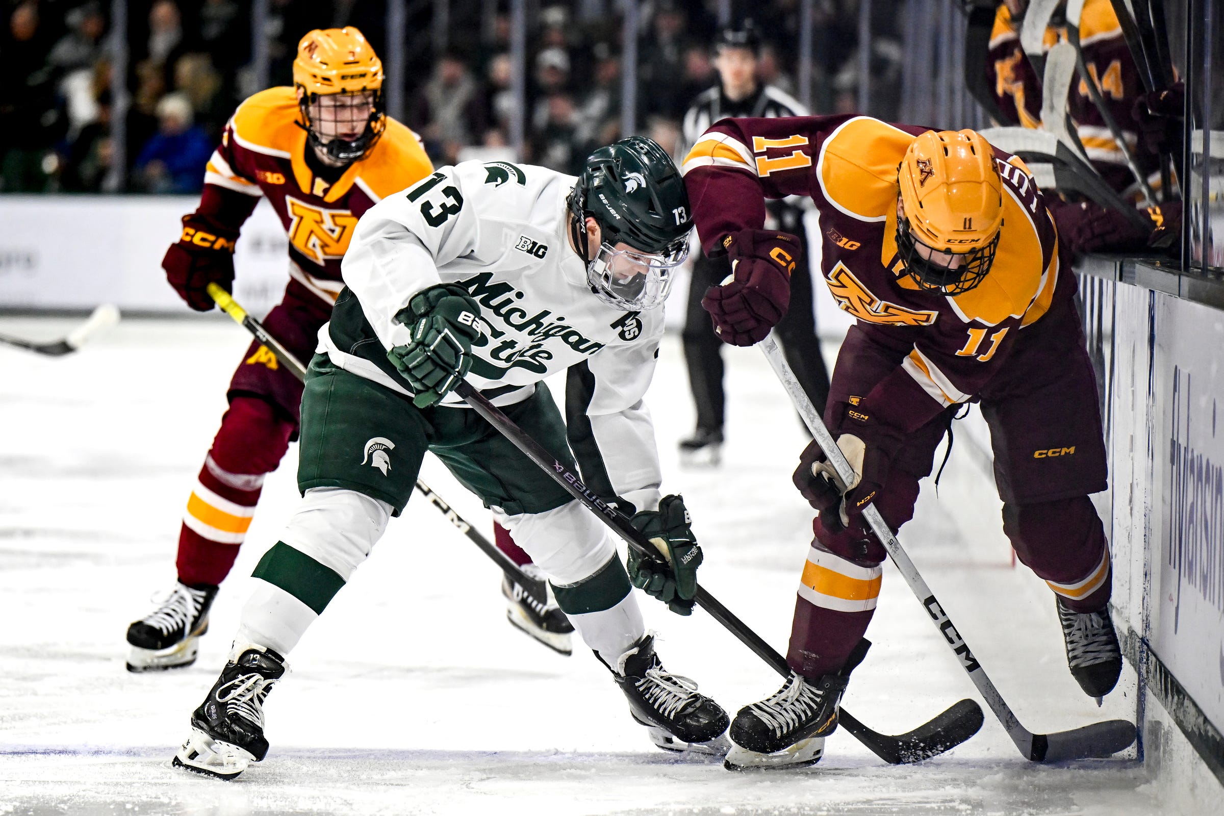 MSU hockey ends season at Minnesota with chance at 3rd straight Big Ten title