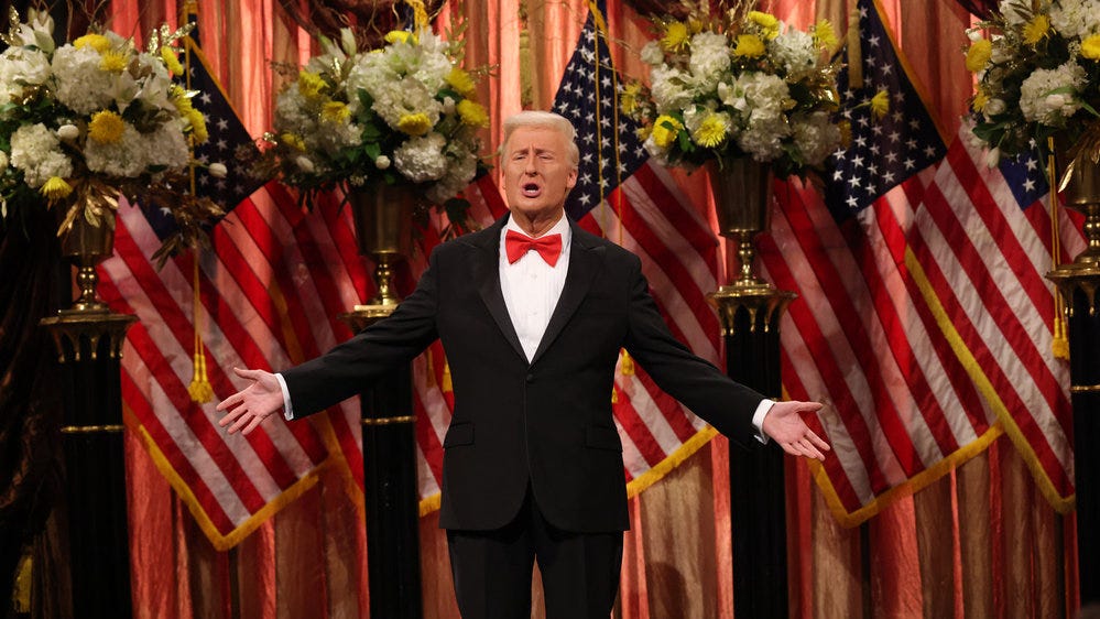 James Austin Johnson as Donald Trump on "Saturday Night Live" on Jan. 24, 2026.
