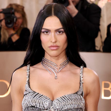 Amelia Gray Hamlin attends the 83rd annual Golden Globe Awards at The Beverly Hilton on Jan. 11, 2026, in Beverly Hills, California.